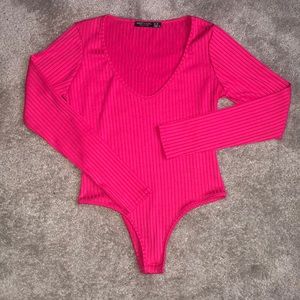 Fuchsia Pink Body Suit